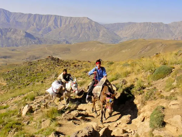 Hirtenjungs bringen Gepäck ins Camp 3