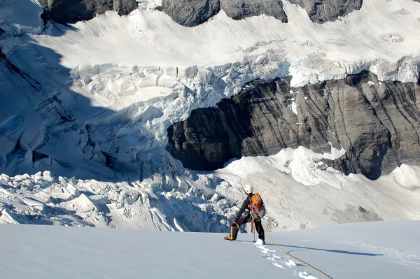 Matthias im Abstieg zur Berglihütte. Welch eindrückliche Umgebung!