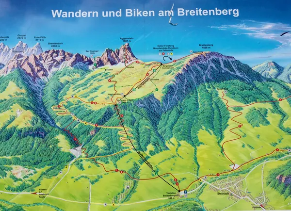 Übersicht des Wandergebiets