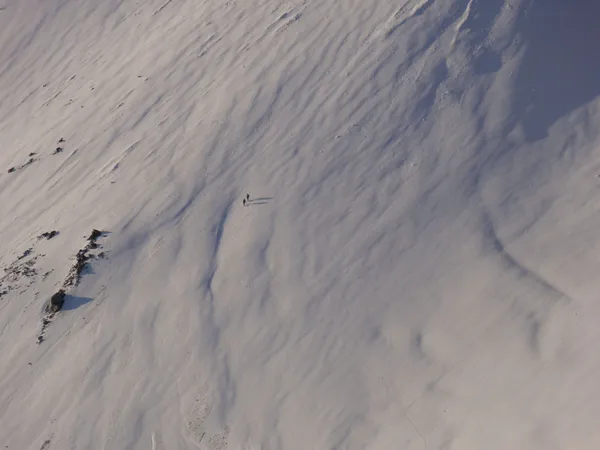 Bergsteiger auf dem Weg zur Nordwand