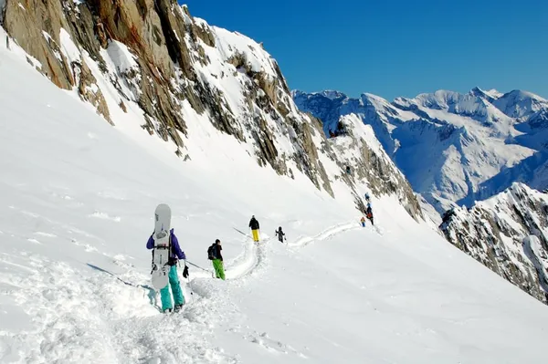 Stau an der Lücke am Piz Ault