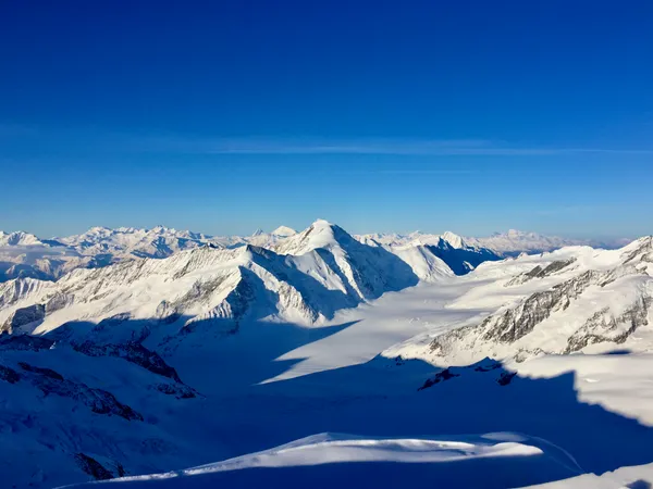 Morgenstimmung mit Blick in die Walliser Alpen