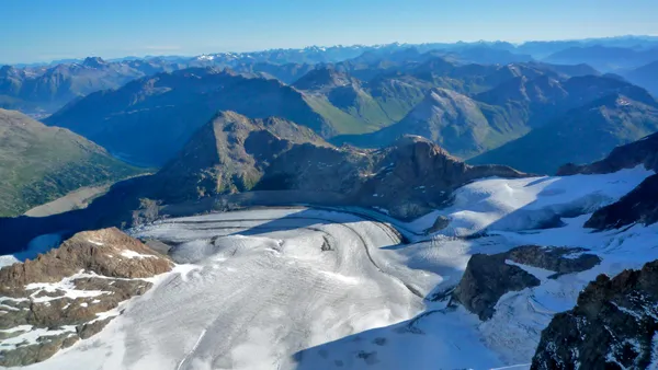 Blick über den Morteratschgletscher