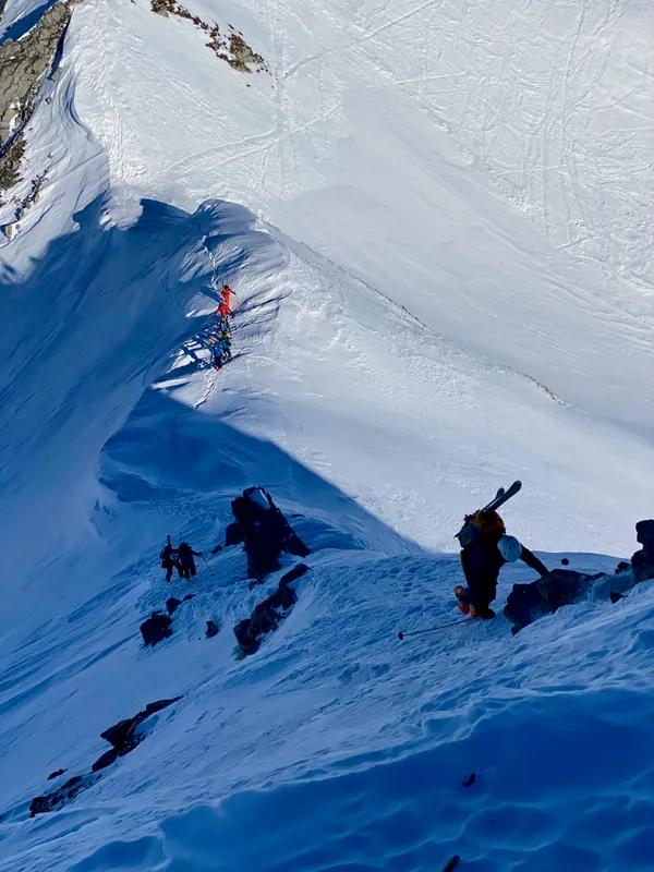 Tragestrecke auf der Route zum Rossbodenstock