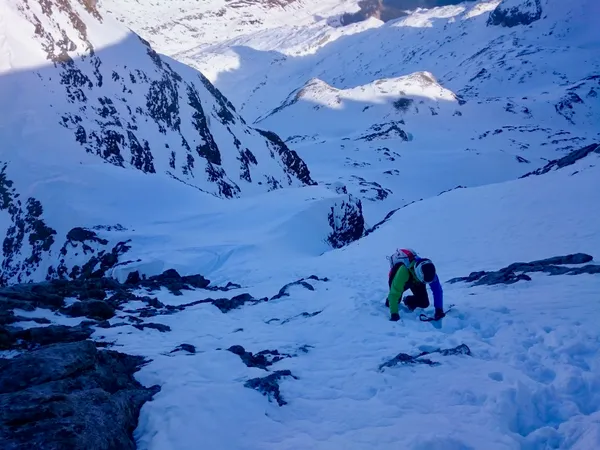 Aufstieg durch die Flanke zum Ruchstock